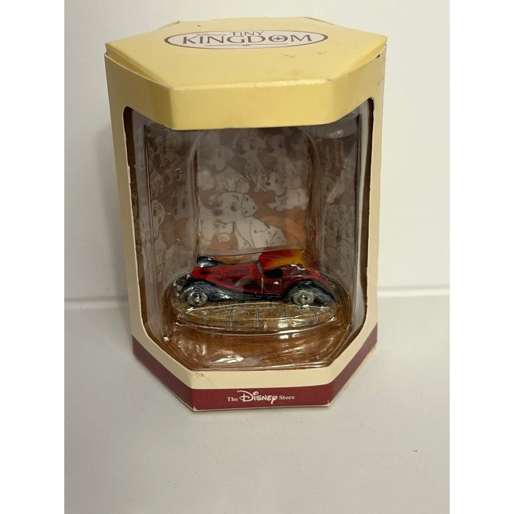 Disney Store Tiny Kingdom 101 Dalmatians Cruella De Vil Car Miniature Figurine